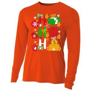 Ho Ho Ho Bank Teller Funny Christmas Festive Holiday Banker Gift Cooling Performance Long Sleeve Crew