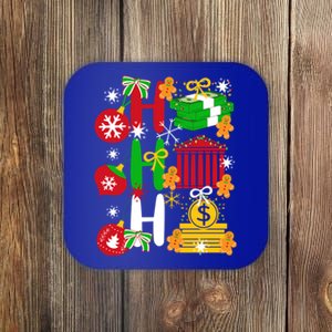 Ho Ho Ho Bank Teller Funny Christmas Festive Holiday Banker Gift Coaster