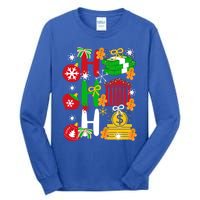 Ho Ho Ho Bank Teller Funny Christmas Festive Holiday Banker Gift Tall Long Sleeve T-Shirt