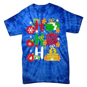 Ho Ho Ho Bank Teller Funny Christmas Festive Holiday Banker Gift Tie-Dye T-Shirt