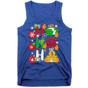 Ho Ho Ho Bank Teller Funny Christmas Festive Holiday Banker Gift Tank Top