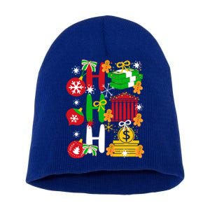 Ho Ho Ho Bank Teller Funny Christmas Festive Holiday Banker Gift Short Acrylic Beanie