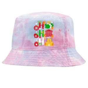 Ho Ho Ho Bank Teller Funny Christmas Festive Holiday Banker Gift Tie-Dyed Bucket Hat