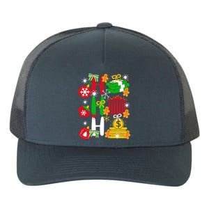 Ho Ho Ho Bank Teller Funny Christmas Festive Holiday Banker Gift Yupoong Adult 5-Panel Trucker Hat