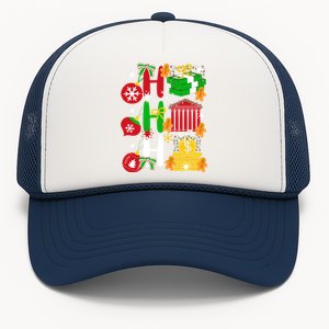 Ho Ho Ho Bank Teller Funny Christmas Festive Holiday Banker Gift Trucker Hat