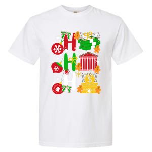 Ho Ho Ho Bank Teller Funny Christmas Festive Holiday Banker Gift Garment-Dyed Heavyweight T-Shirt