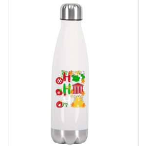 Ho Ho Ho Bank Teller Funny Christmas Festive Holiday Banker Gift Stainless Steel Insulated Water Bottle