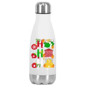 Ho Ho Ho Bank Teller Funny Christmas Festive Holiday Banker Gift Stainless Steel Insulated Water Bottle