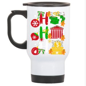 Ho Ho Ho Bank Teller Funny Christmas Festive Holiday Banker Gift Stainless Steel Travel Mug