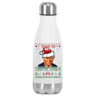 Ho Ho Ho JoeS Got To Go Trump 2024 Stainless Steel Insulated Water Bottle