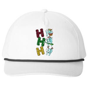 Ho Ho Ho Teeth Santa Dentist Dental Ugly Christmas Sweater Gift Snapback Five-Panel Rope Hat