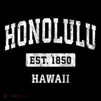 Honolulu Hawaii Hi Vintage Sports Established Tall T-Shirt