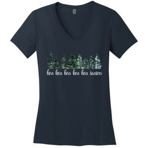 Hoa Hoa Hoa Hoa Hoa Cozy Season Women's V-Neck T-Shirt