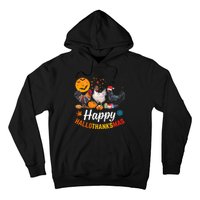 Happy HalloThanksMas Halloween Thanksgiving Xmas Chicken Hoodie