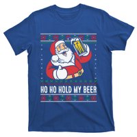 Ho Ho Hold My Beer Funny Santa Ing Ugly Xmas Sweater Gift T-Shirt