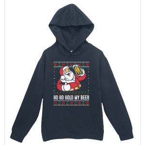 Ho Ho Hold My Beer Funny Santa Ing Ugly Xmas Sweater Gift Urban Pullover Hoodie