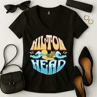 Hilton Head Women's V-Neck T-Shirt