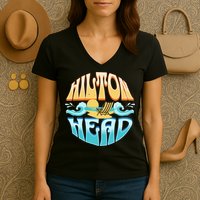Hilton Head Women's V-Neck T-Shirt