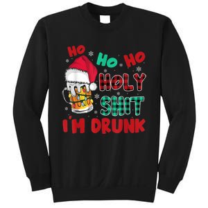 Ho Ho Holy Shit I'm Drunk Beer Santa Hat Christmas Drinking Sweatshirt