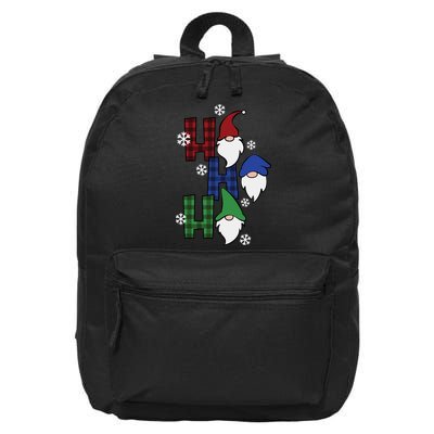 Ho Ho Ho Gnome Squad Christmas 16 in Basic Backpack