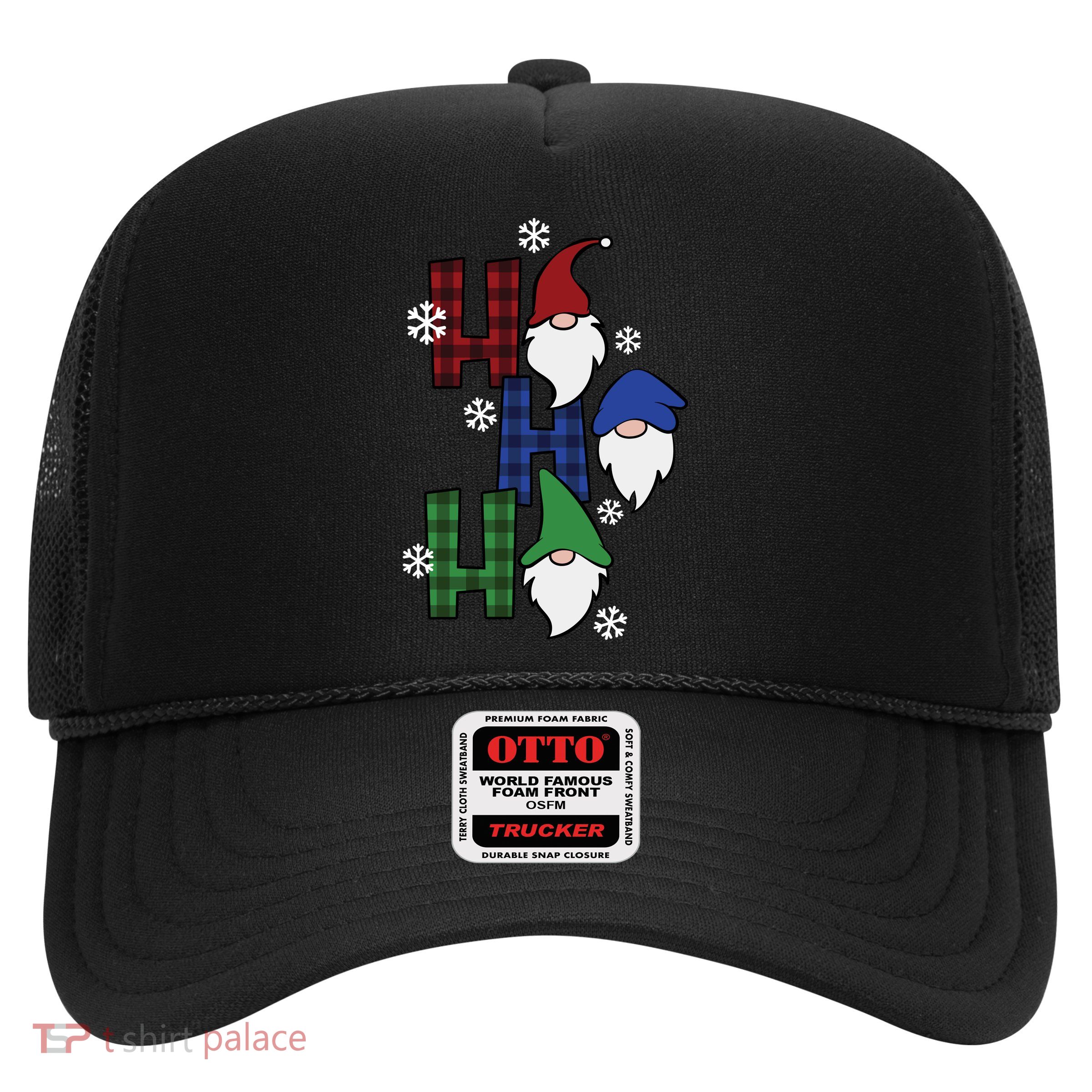 Ho Ho Ho Gnome Squad Christmas Trucker Hat