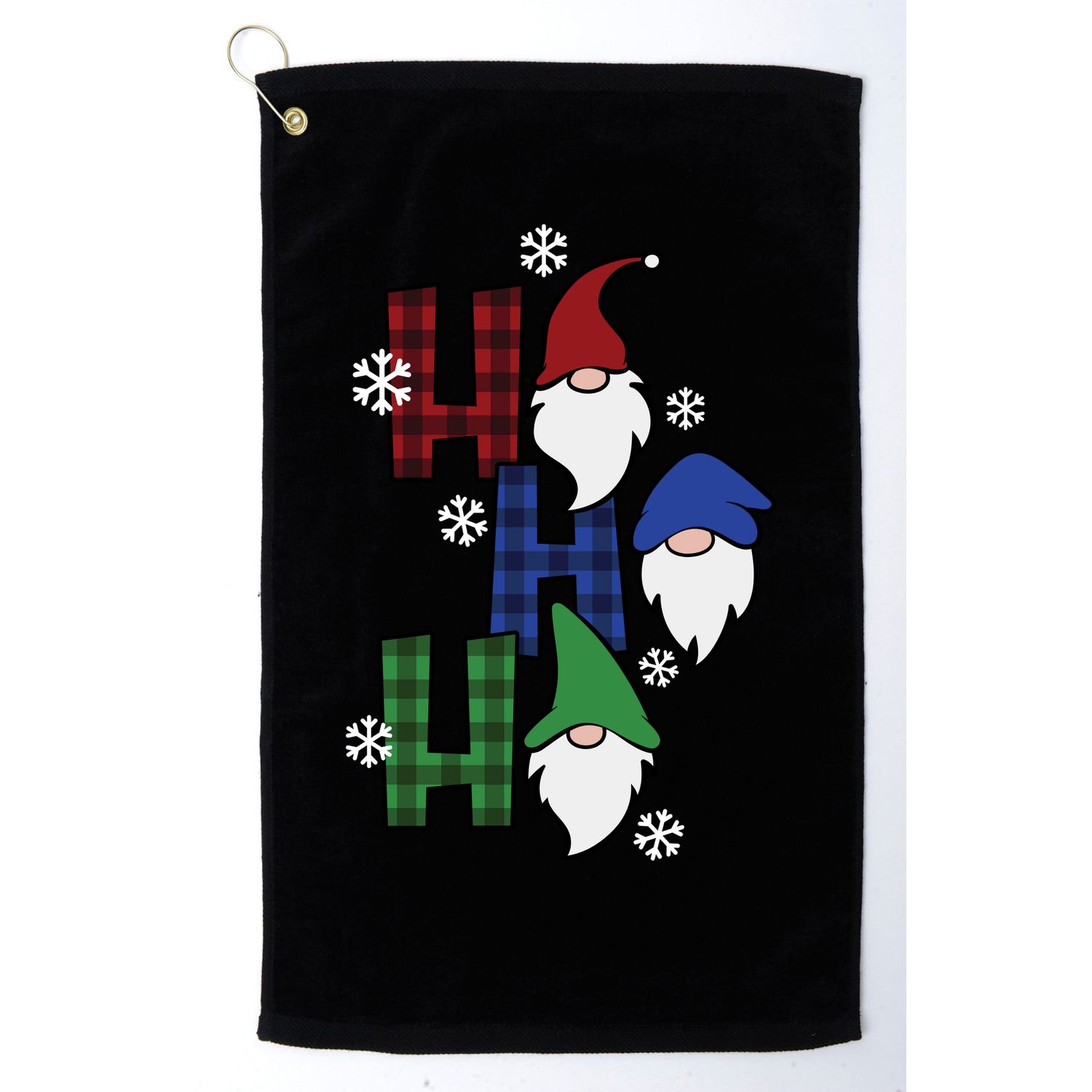 Ho Ho Ho Gnome Squad Christmas Golf Towel