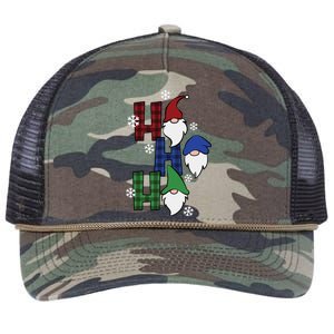 Ho Ho Ho Gnome Squad Christmas Retro Rope Trucker Hat Cap