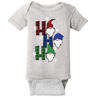 Ho Ho Ho Gnome Squad Christmas Baby Bodysuit