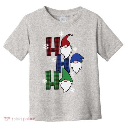 Ho Ho Ho Gnome Squad Christmas Toddler T-Shirt