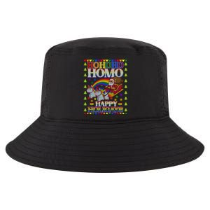 Ho Ho Homo Holigays Homosexual Lgbt Funny Ugly Christmas Cute Gift Cool Comfort Performance Bucket Hat