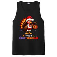 Happy Hallothanksmas Halloween Thanksgiving Christmas PosiCharge Competitor Tank