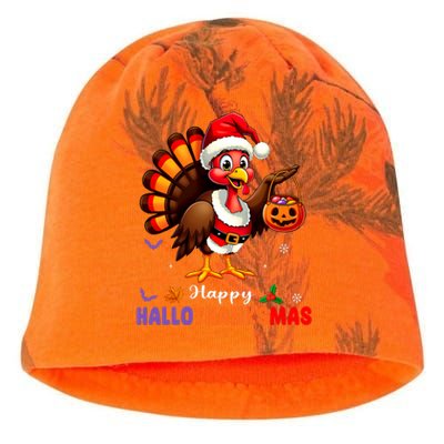 Happy Hallothanksmas Halloween Thanksgiving Christmas Kati - Camo Knit Beanie