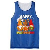 Happy HalloThanksMas Halloween Thanksgiving Christmas Gnomes Mesh Reversible Basketball Jersey Tank