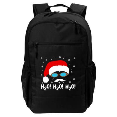 H2o H2o H2o Santa Claus Swimming Pool Christmas Swimmer Funny Gift Backpack