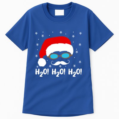 H2o H2o H2o Santa Claus Swimming Pool Christmas Swimmer Funny Gift Tall T-Shirt