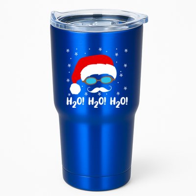 H2o H2o H2o Santa Claus Swimming Pool Christmas Swimmer Funny Gift Tumbler
