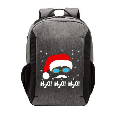 H2o H2o H2o Santa Claus Swimming Pool Christmas Swimmer Funny Gift Vector Backpack