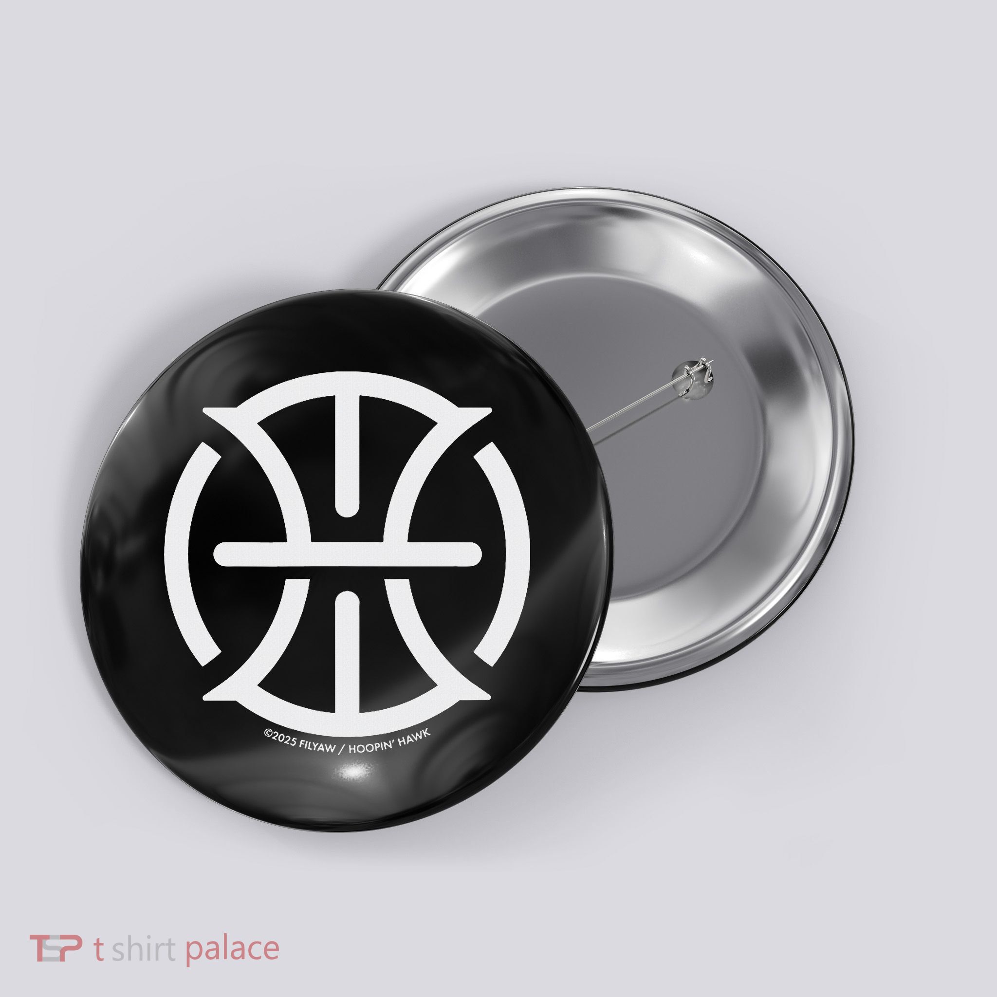 Hoopin' Hawk Button