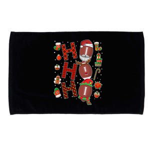 Ho Ho Ho Football Christmas Football Player Xmas Party Great Gift Microfiber Hand Towel