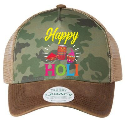 Happy Holi Hinduism Hindu Buddhist Holi Festival Gift Legacy Tie Dye Trucker Hat