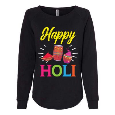 Happy Holi Hinduism Hindu Buddhist Holi Festival Gift Womens California Wash Sweatshirt