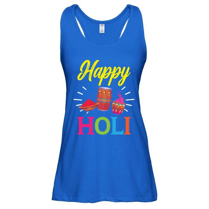 Happy Holi Hinduism Hindu Buddhist Holi Festival Gift Ladies Essential Flowy Tank