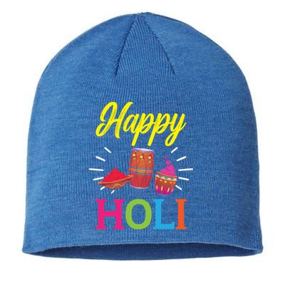 Happy Holi Hinduism Hindu Buddhist Holi Festival Gift Sustainable Beanie