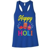 Happy Holi Hinduism Hindu Buddhist Holi Festival Gift Women's Racerback Tank