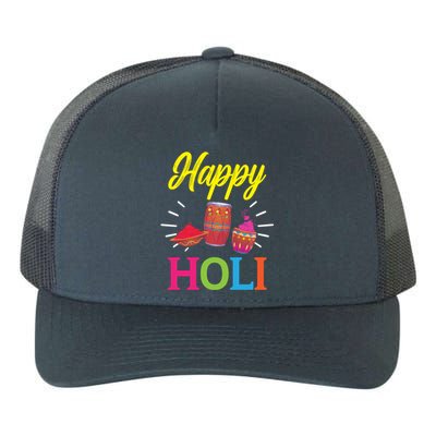 Happy Holi Hinduism Hindu Buddhist Holi Festival Gift Yupoong Adult 5-Panel Trucker Hat