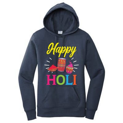 Happy Holi Hinduism Hindu Buddhist Holi Festival Gift Women's Pullover Hoodie