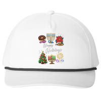 Happy Holidays Hanukkah Feliz Navidad Christmas Kwanzaa Snapback Five-Panel Rope Hat