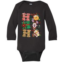 Ho Ho Ho Pooh Tigger Piglet Christmas Baby Long Sleeve Bodysuit