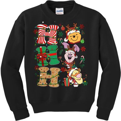 Ho Ho Ho Pooh Tigger Piglet Christmas Kids Sweatshirt