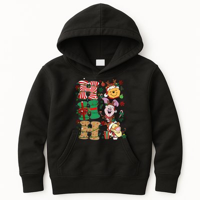 Ho Ho Ho Pooh Tigger Piglet Christmas Kids Hoodie